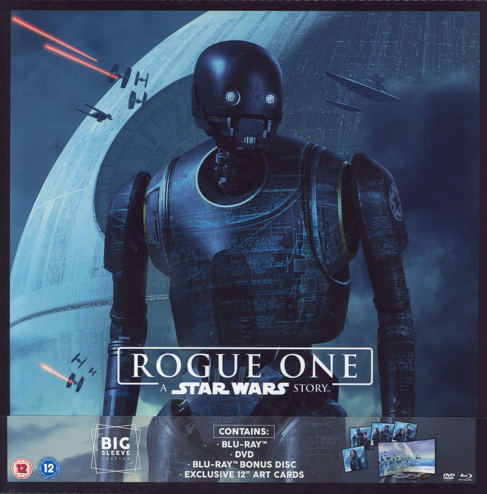 Star Wars Rogue One: A Star Wars Story - Big Sleeve Edition UK Blu Ray DVD BUC0274401SC1A