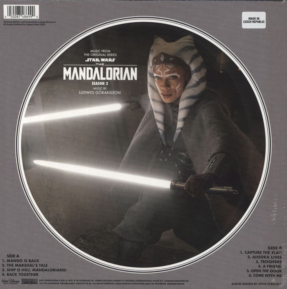 Star Wars Star Wars: The Mandalorian Season 2 (Music From The Original Series) - Sealed US picture disc LP (vinyl picture disc album) 050087486990