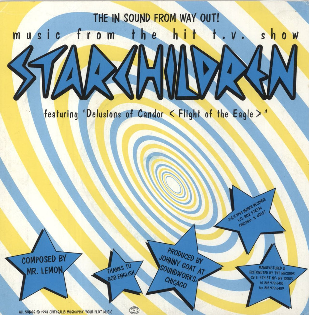 Starchildren Delusions Of Candor - White US 7" vinyl single (7 inch record / 45) TVT4612-7