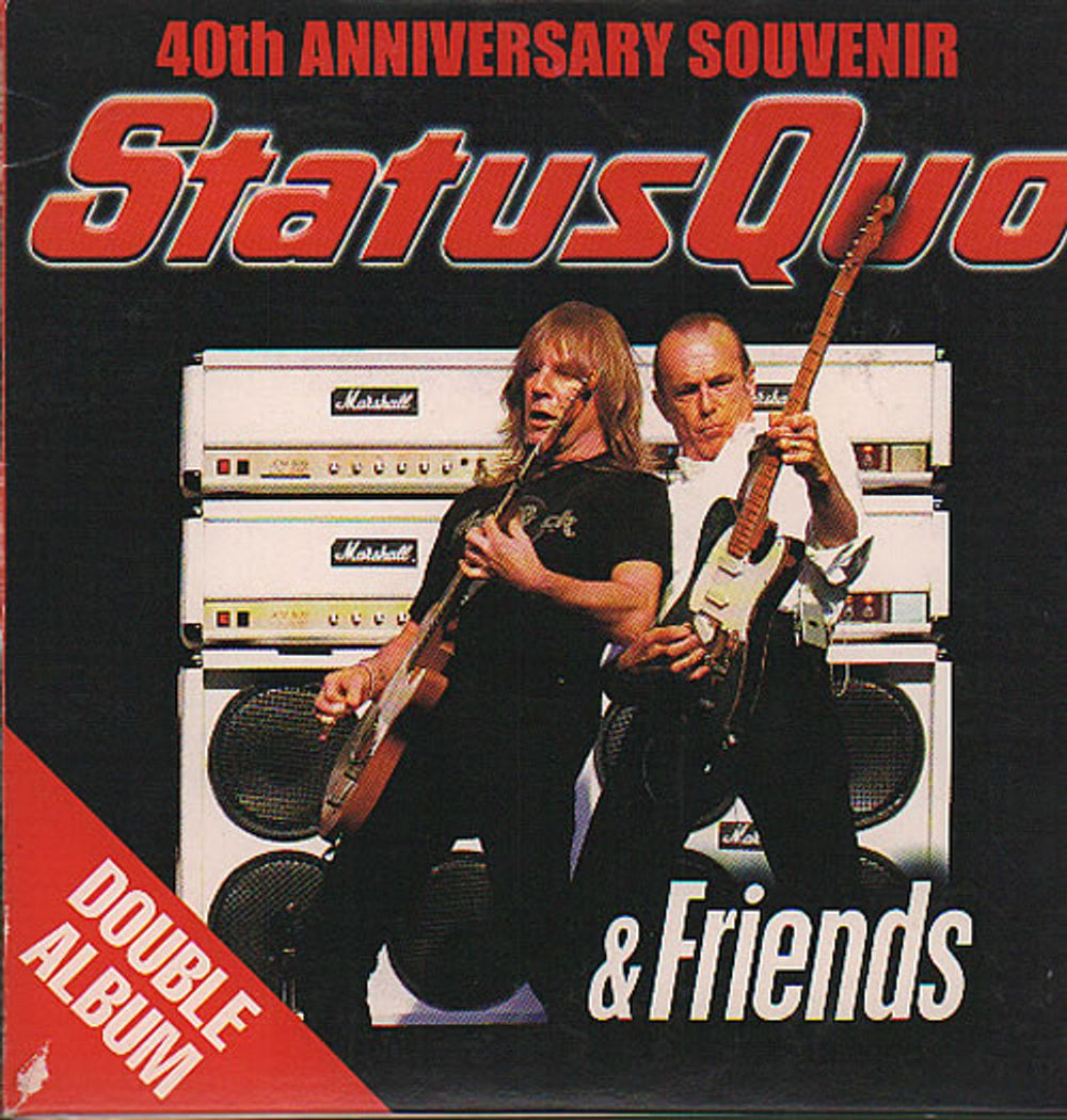 Status Quo 40th Anniversary Souvenir UK Promo 2 CD album set (Double CD) D/SMSQCD01