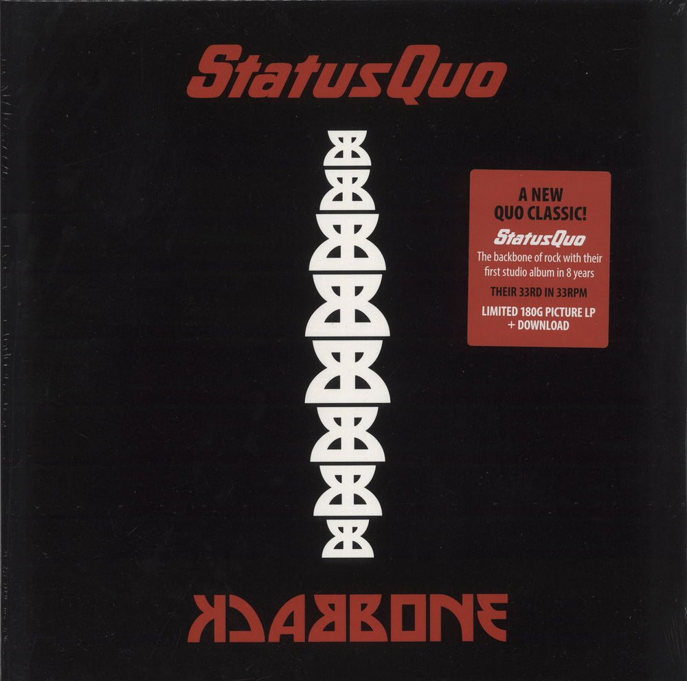 Status Quo Backbone - Sealed UK picture disc LP (vinyl picture disc album) 0214330EMU