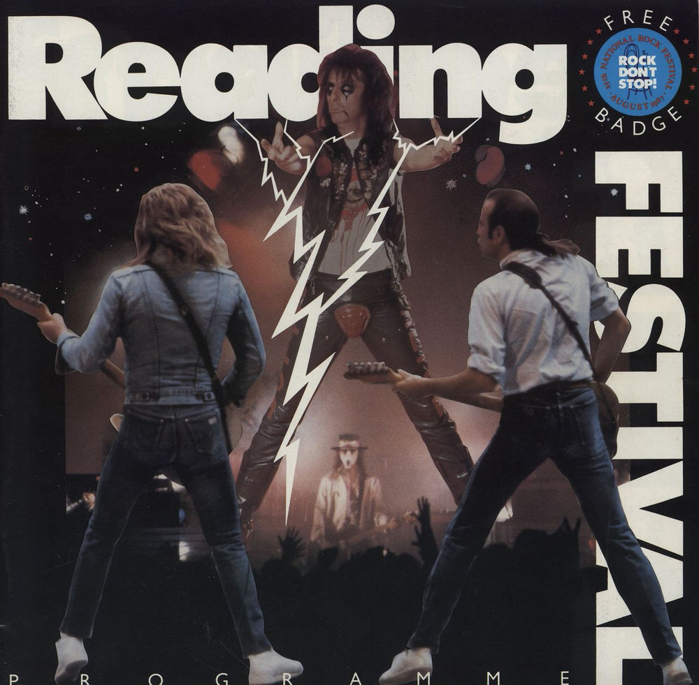 Status Quo Reading 1987 + T-Shirt UK Promo tour programme PROGRAMME & T-SHIRT