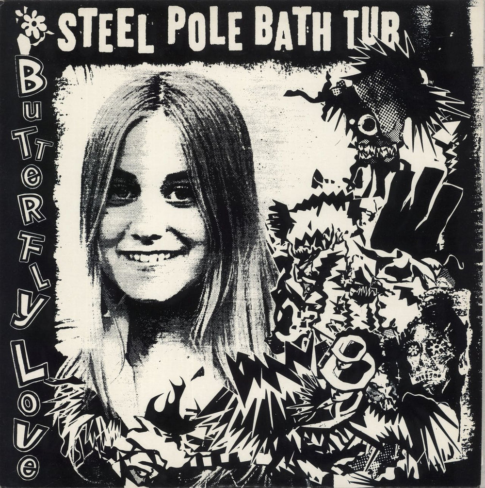 Steel Pole Bath Tub Butterfly Love + Merch Insert + Lyric insert US vinyl LP album (LP record) BR151