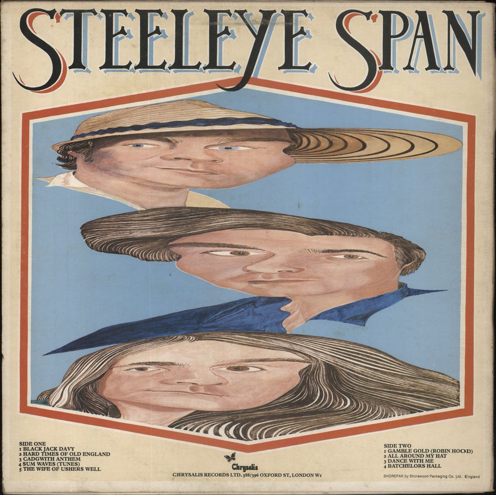 Steeleye Span All Around My Hat - 1st UK vinyl LP album (LP record)