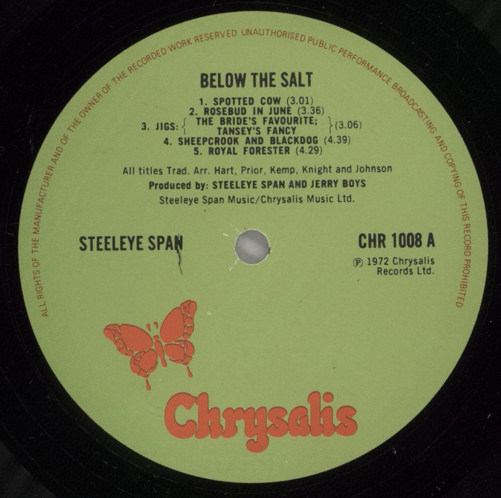 Steeleye Span Below The Salt - 3rd - VG UK vinyl LP album (LP record) SSPLPBE876953