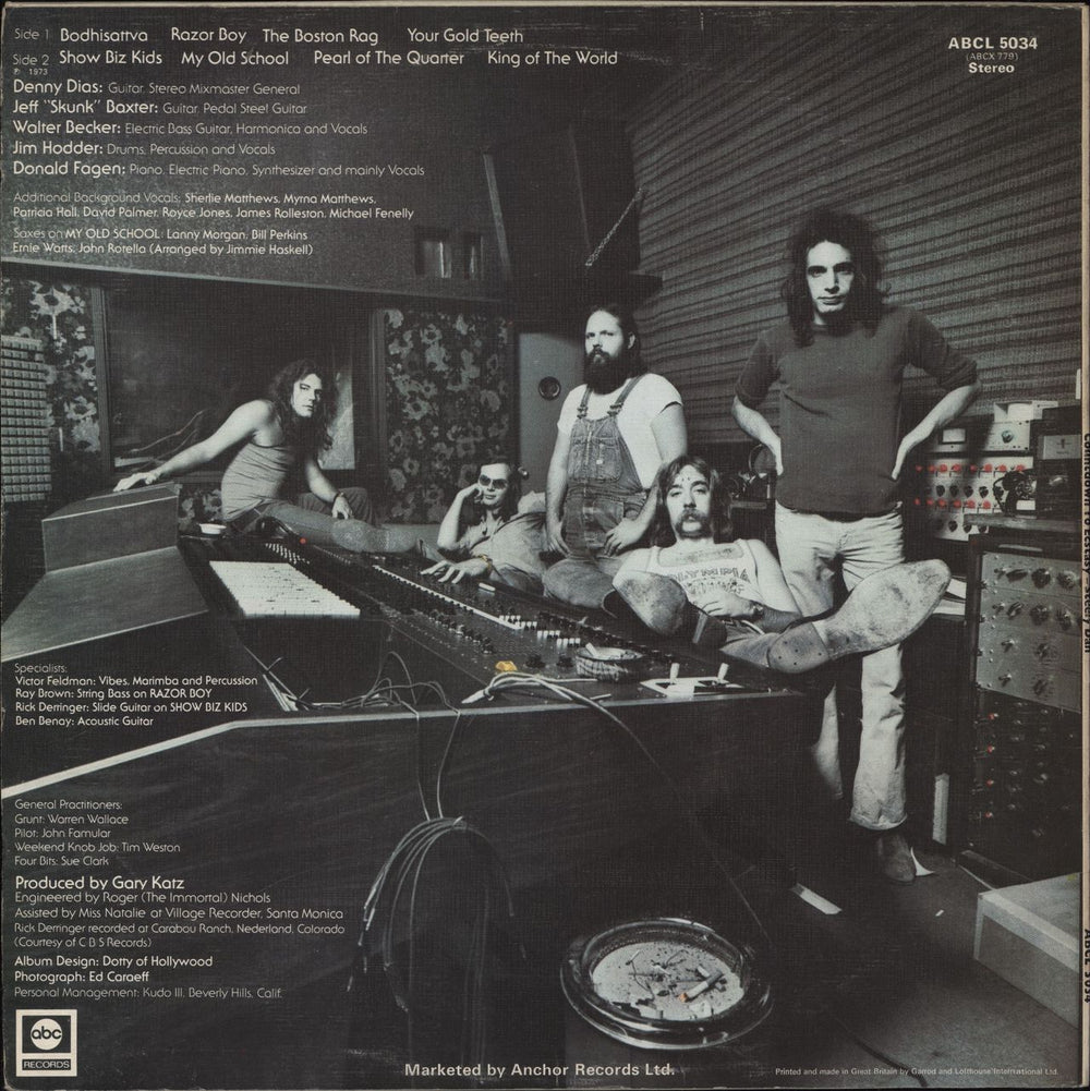 Steely Dan Countdown To Ecstasy - Textured P/S - EX UK vinyl LP album (LP record)