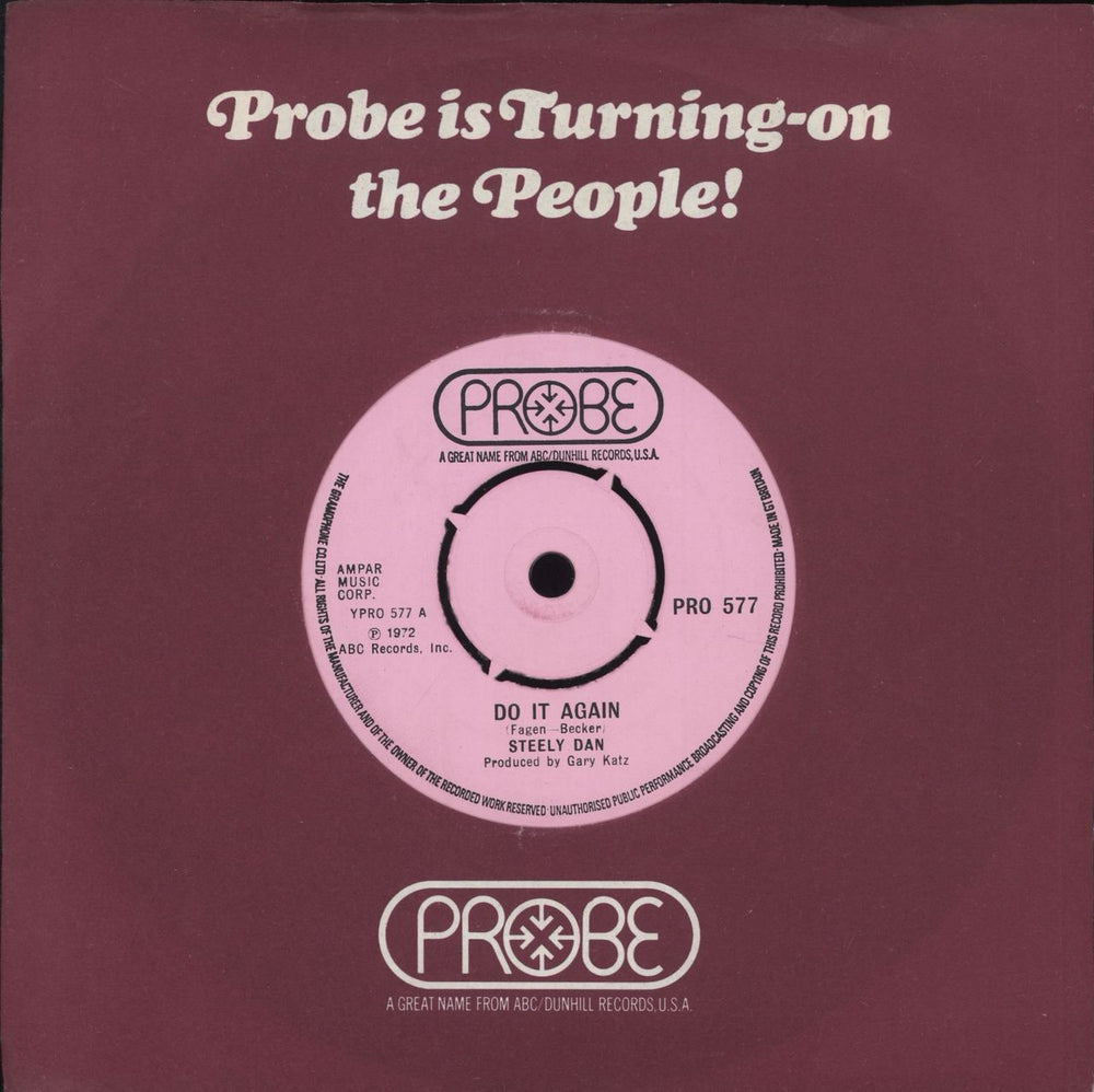 Steely Dan Do It Again UK 7" vinyl single (7 inch record / 45) PRO577