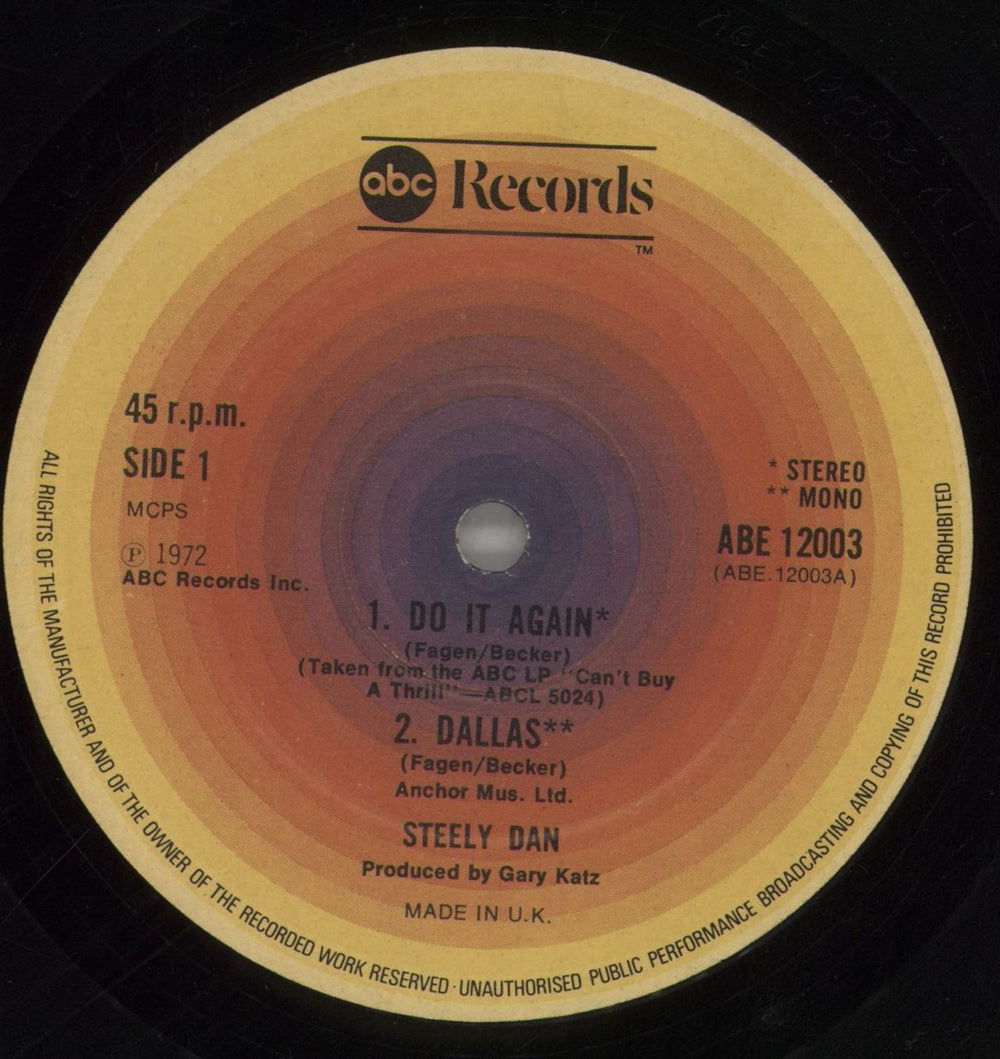 Steely Dan Four Tracks From Steely Dan - EX UK 12" vinyl single (12 inch record / Maxi-single) S-D12FO859031