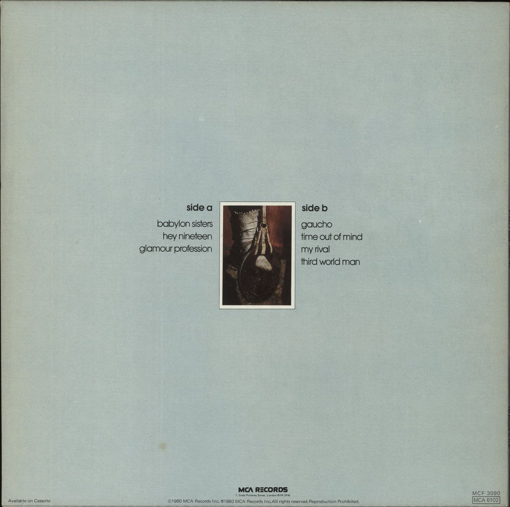 Steely Dan Gaucho + Inner UK vinyl LP album (LP record)