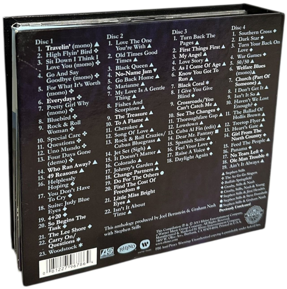 Stephen Stills Carry On US 4-CD album set 081227967864