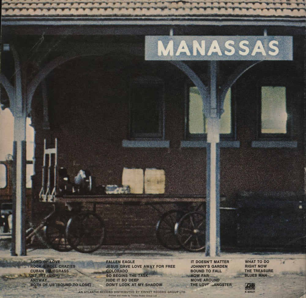 Stephen Stills Manassas UK 2-LP vinyl record set (Double LP Album)