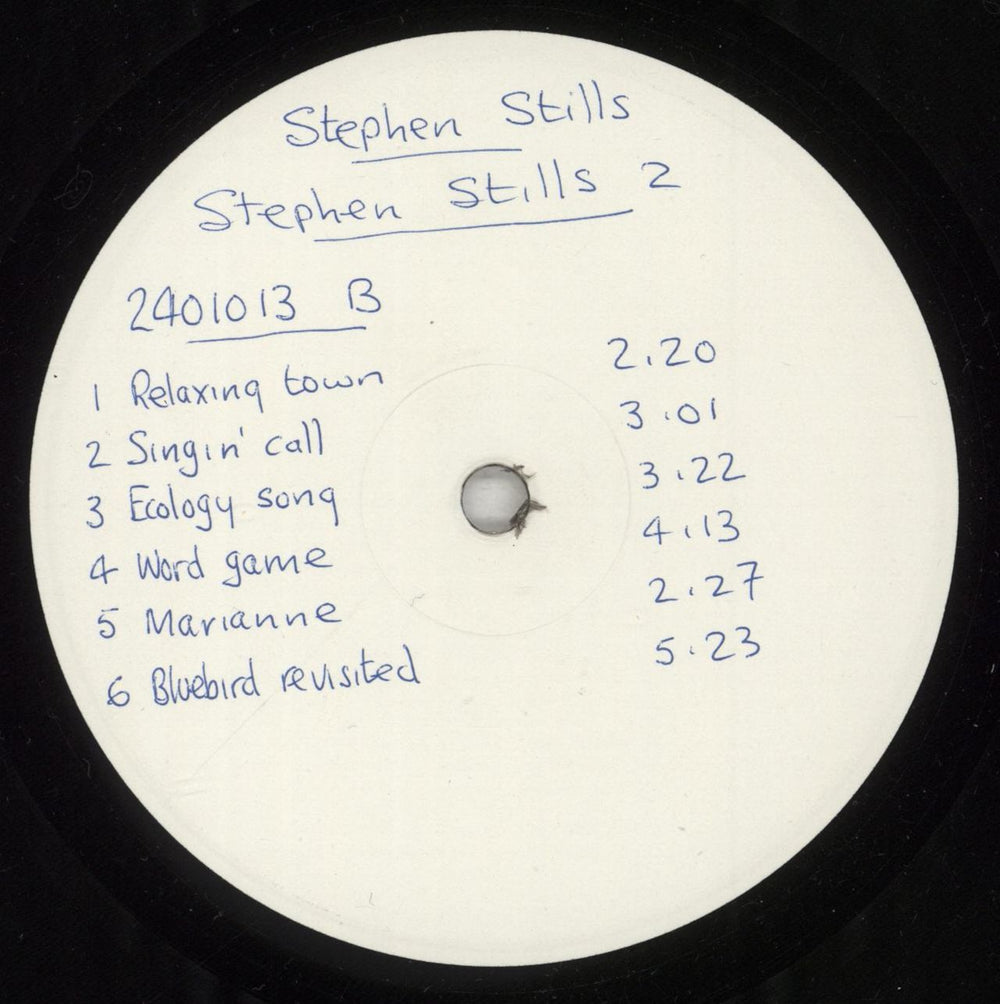 Stephen Stills Stephen Stills 2 - Test Pressing UK vinyl LP album (LP record)