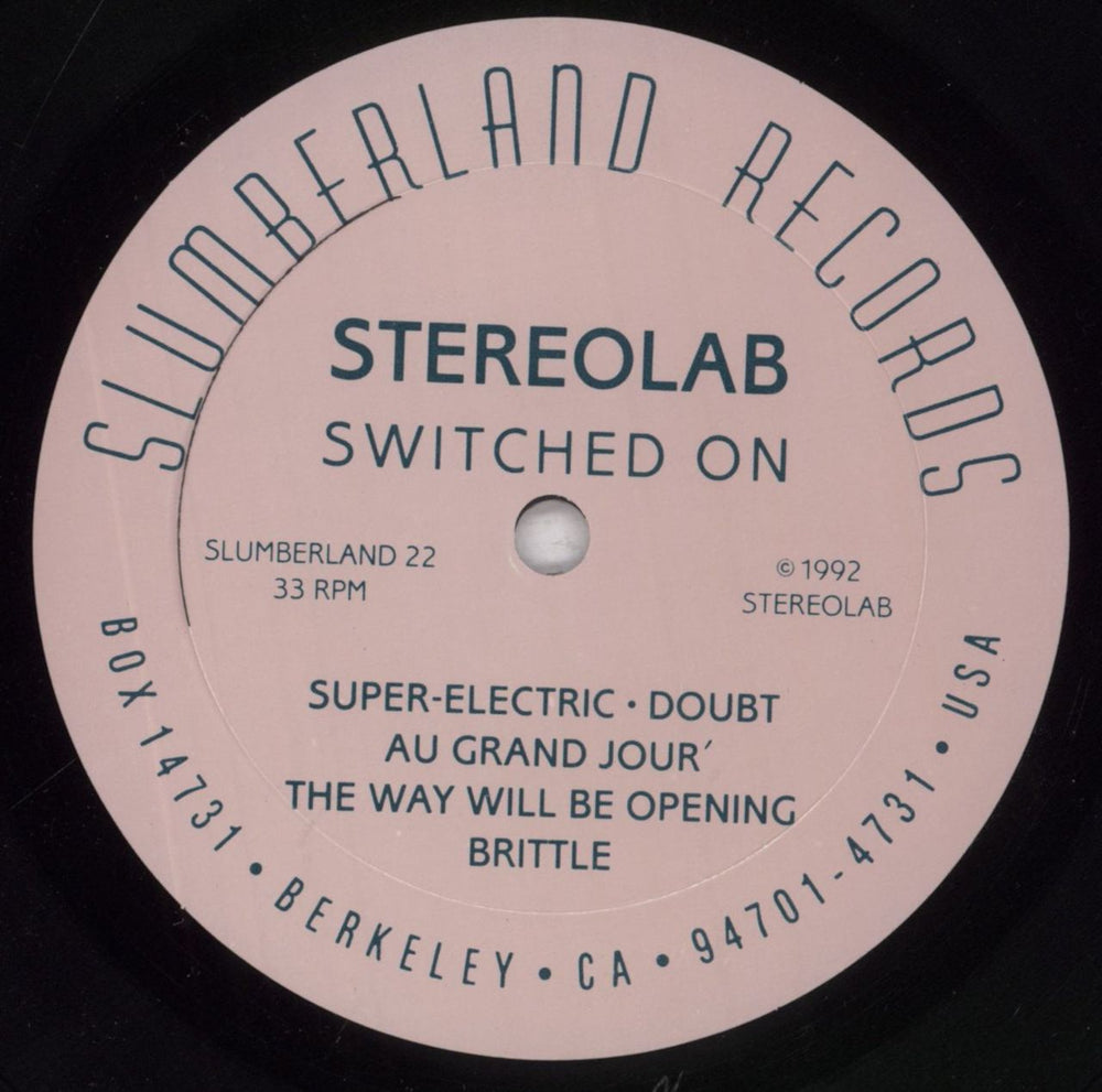 Stereolab Switched On - EX US vinyl LP album (LP record) STBLPSW834383