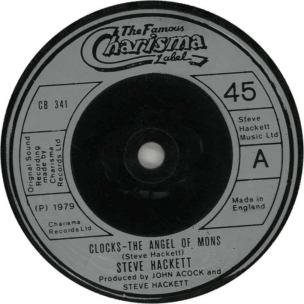 Steve Hackett Clocks - The Angel Of Mons UK 7" vinyl single (7 inch record / 45) CB341