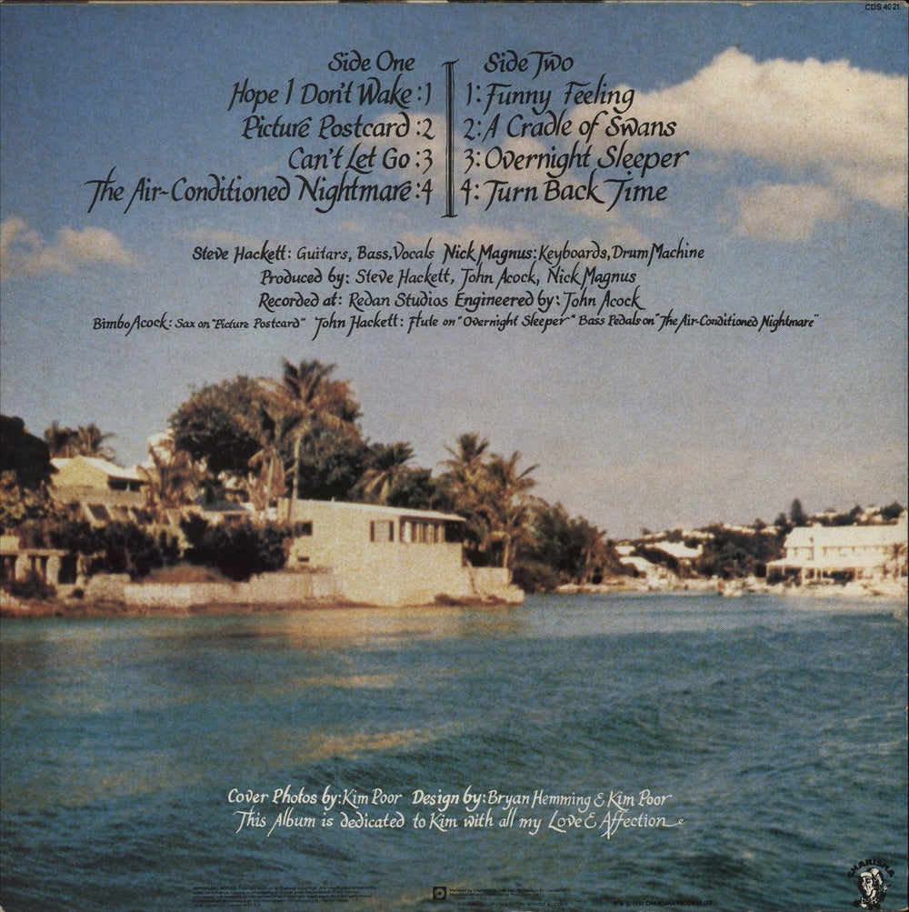 Steve Hackett Cured UK vinyl LP album (LP record)