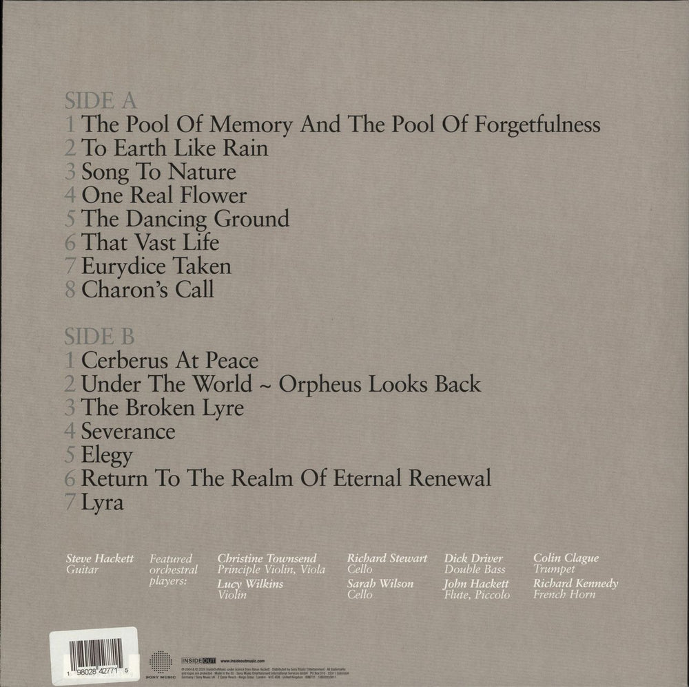 Steve Hackett Metamorpheus - 180 Gram Red Vinyl - Autographed UK vinyl LP album (LP record) 198028427715