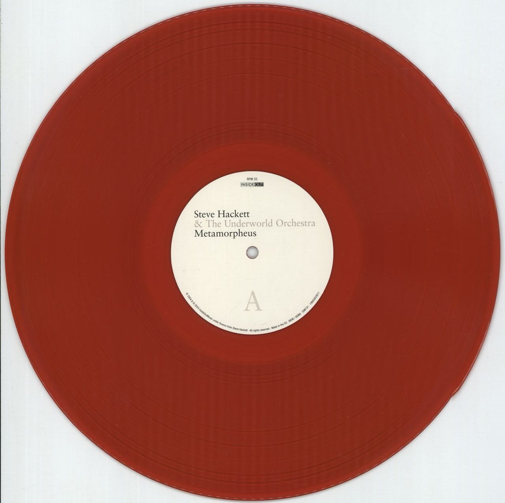 Steve Hackett Metamorpheus - 180 Gram Red Vinyl - Autographed UK vinyl LP album (LP record) SVELPME879445