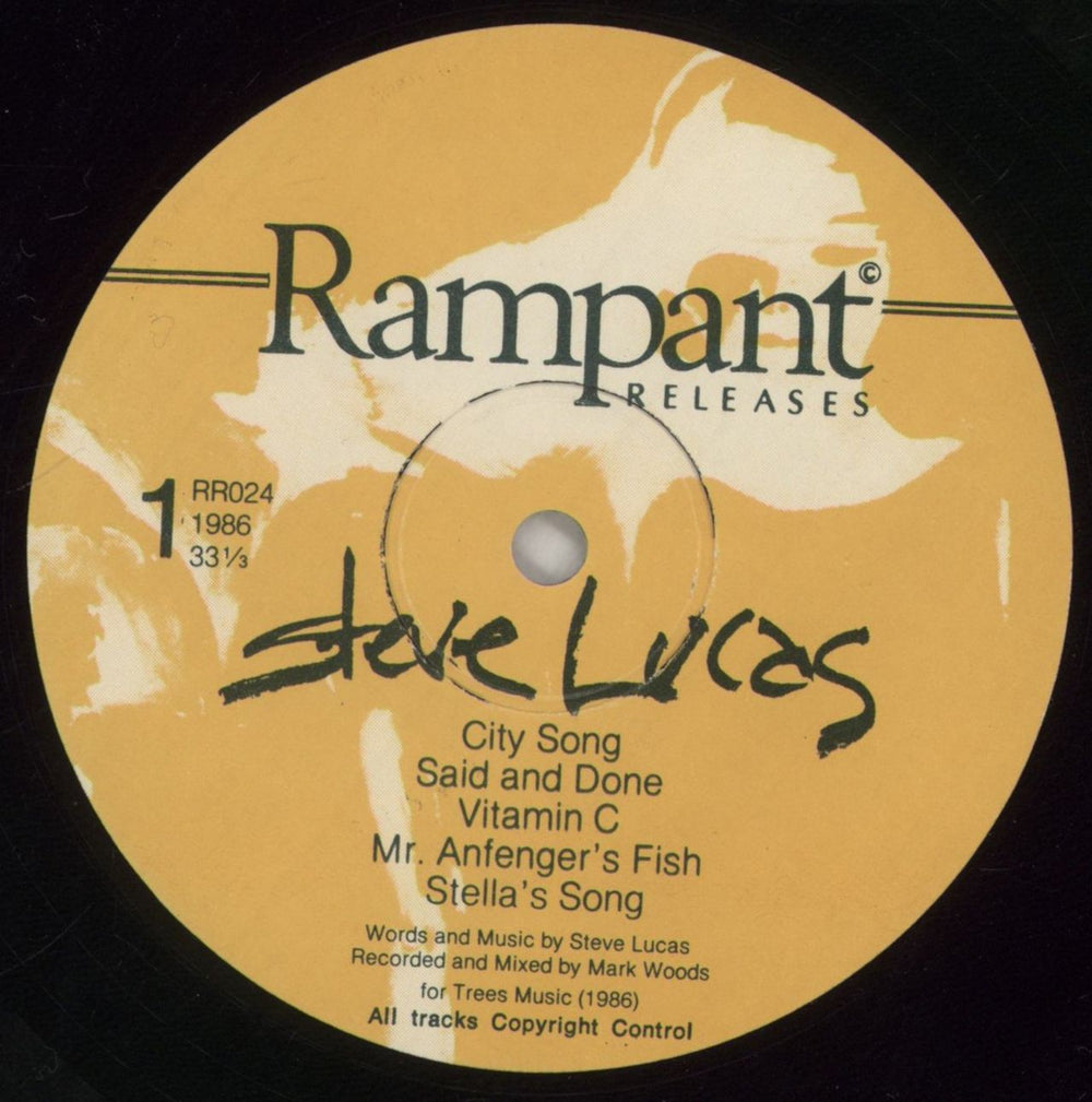 Steve Lucas Double Cross Australian vinyl LP album (LP record) 87GLPDO860764