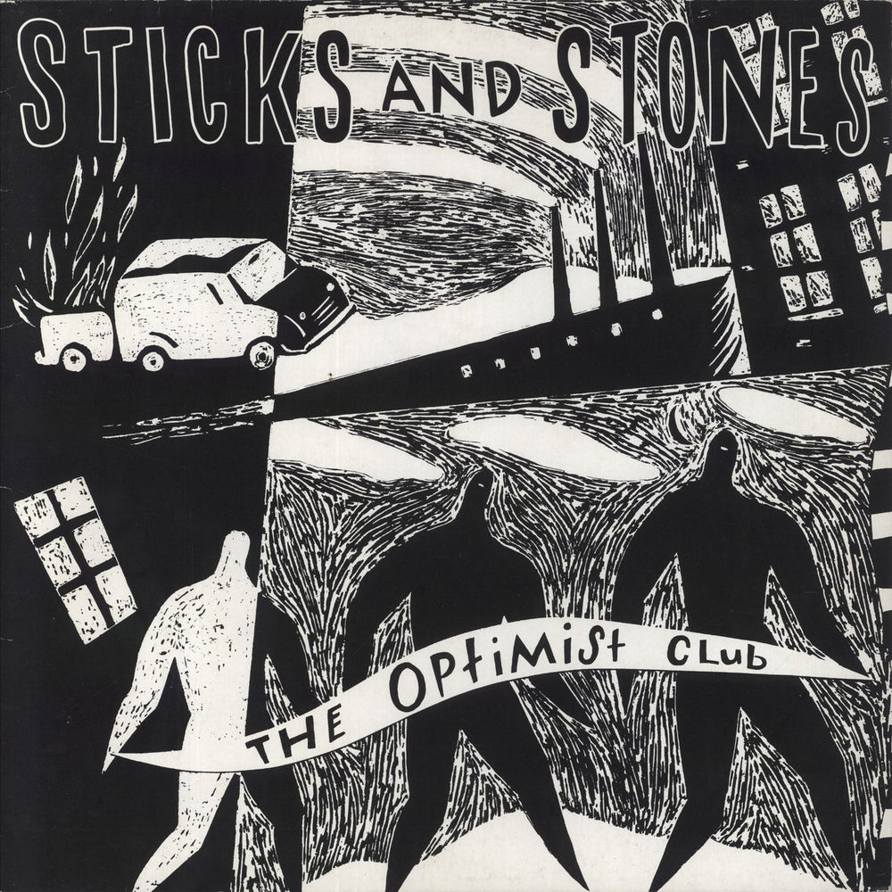 Sticks And Stones The Optimist Club German vinyl LP album (LP record) TIN001