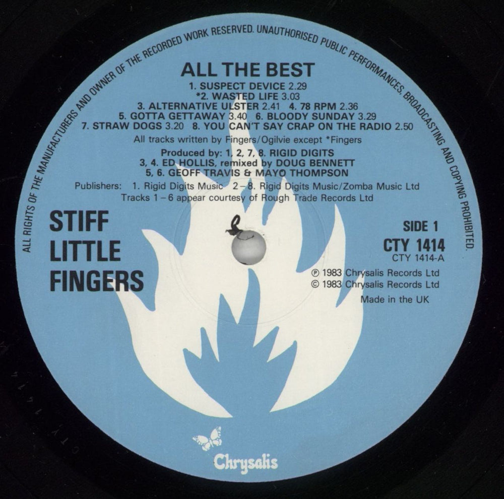 Stiff Little Fingers All The Best UK 2-LP vinyl record set (Double LP Album) SFI2LAL339878