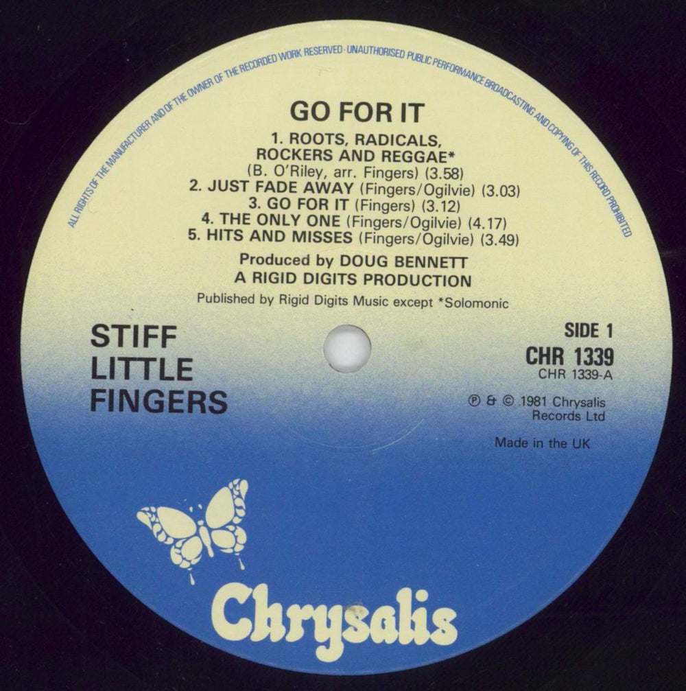 Stiff Little Fingers Go For It UK vinyl LP album (LP record) SFILPGO679295