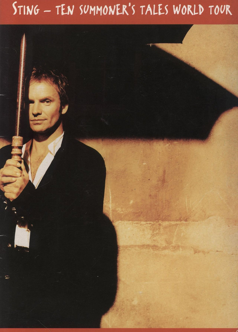 Sting Ten Summoner's Tales World Tour + Ticket Stub UK tour programme TOUR PROGRAMME
