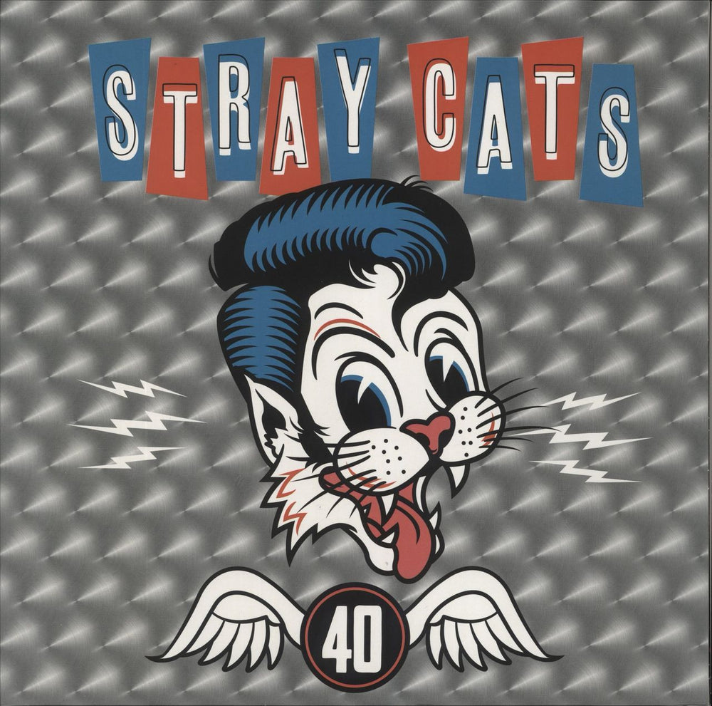 Stray Cats 40 [Forty] - 180gm Silver Vinyl UK vinyl LP album (LP record) M75891