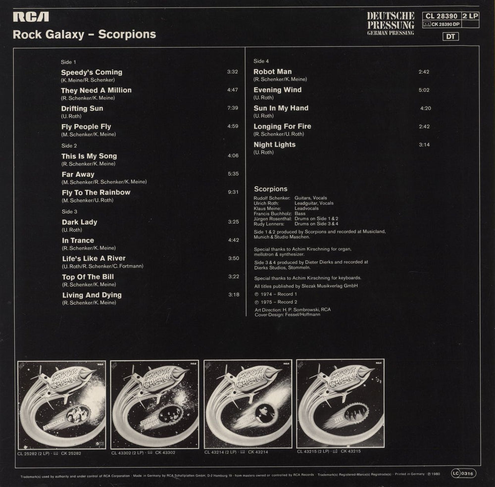 Styx Rock Galaxy German 2-LP vinyl record set (Double LP Album)