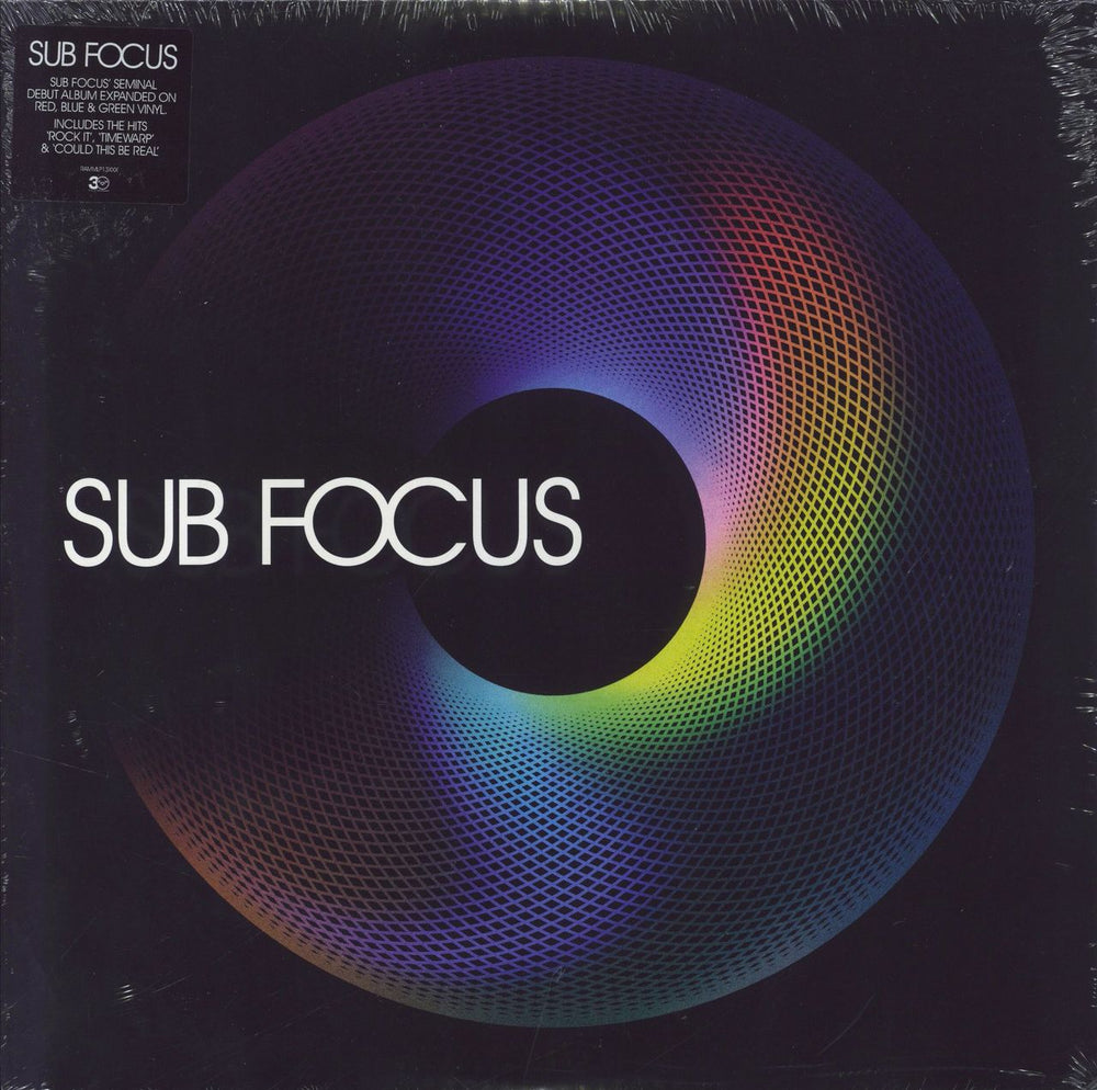 Sub Focus Sub Focus - Red, Blue and Green Vinyl - Sealed UK 3-LP vinyl record set (Triple LP Album) RAMMLP13XXX