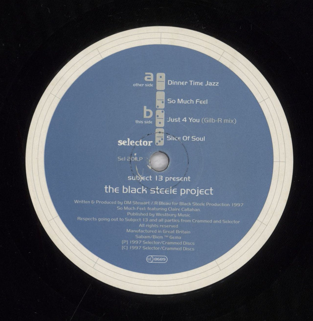 Subject 13 The Black Steele Project UK 2-LP vinyl record set (Double LP Album) 5410377620087