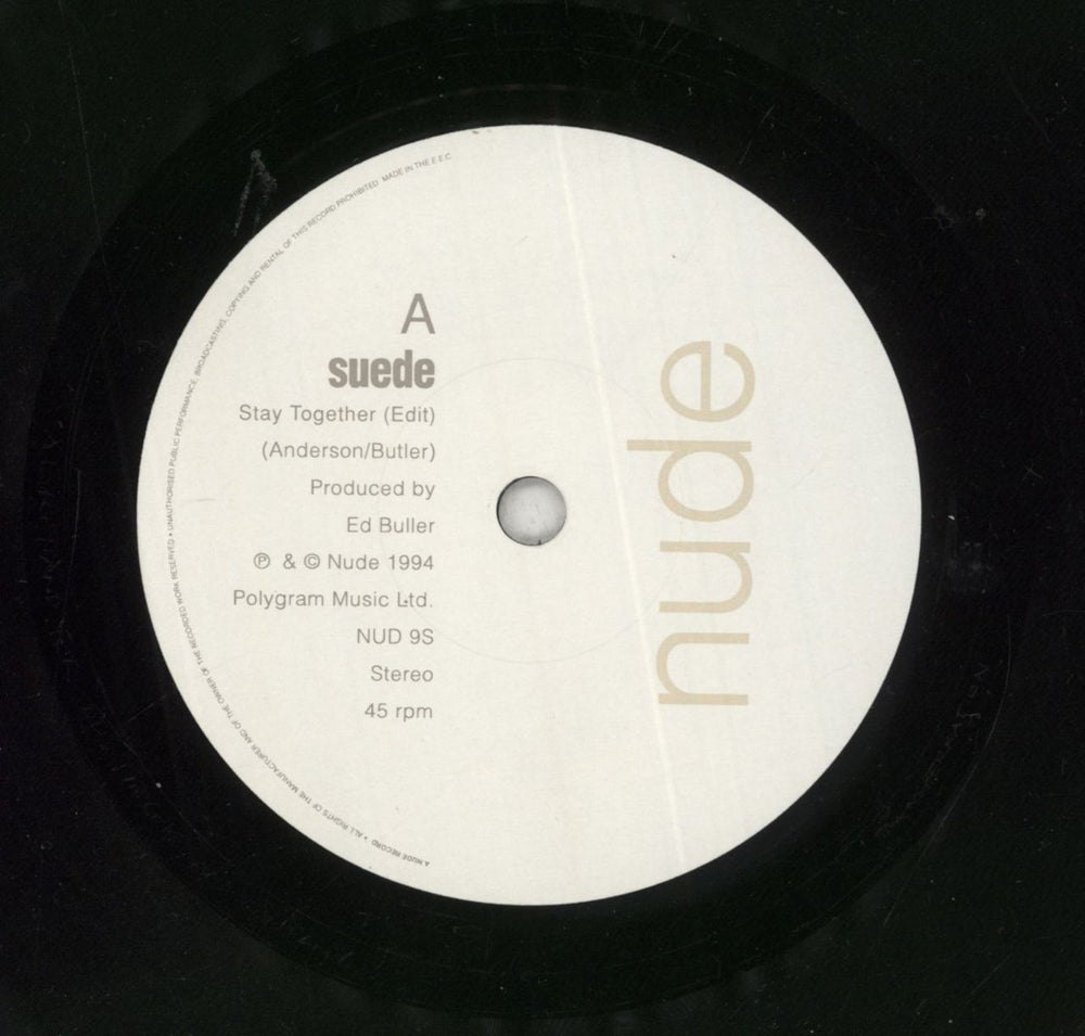 Suede Stay Together UK 7" vinyl single (7 inch record / 45) 5023687009178