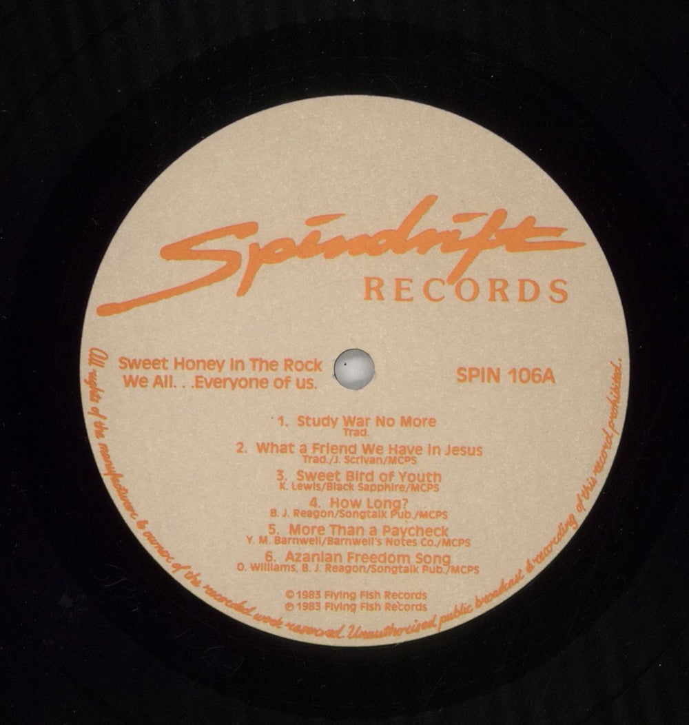 Sweet Honey In The Rock We All... Everyone Of Us + Press Pack UK Promo vinyl LP album (LP record) S8HLPWE863770