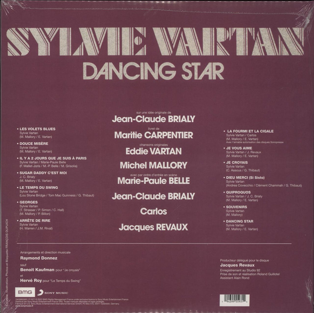 Sylvie Vartan Dancing Star - Clear Vinyl - Sealed French vinyl LP album (LP record) 019439918841