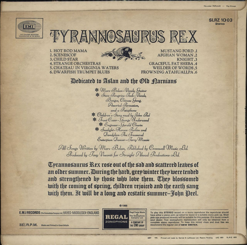 T-Rex / Tyrannosaurus Rex My People Were Fair - 1st - EX UK vinyl LP album (LP record)