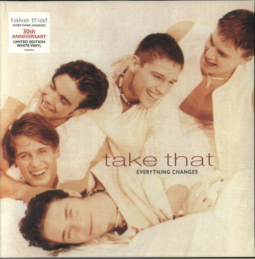 Take That Everything Changes: 30th Anniversary - White Vinyl - Sealed UK vinyl LP album (LP record) 19802816221