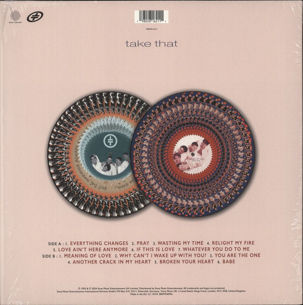 Take That Everything Changes - Zoetrope Animated Picture Disc - National Album Day 2024 UK picture disc LP (vinyl picture disc album) 198028162111