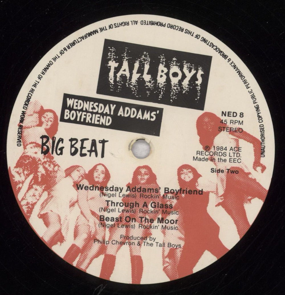 Tall Boys Wednesday Addams' Boyfriend UK 12" vinyl single (12 inch record / Maxi-single) 5GZ12WE847437