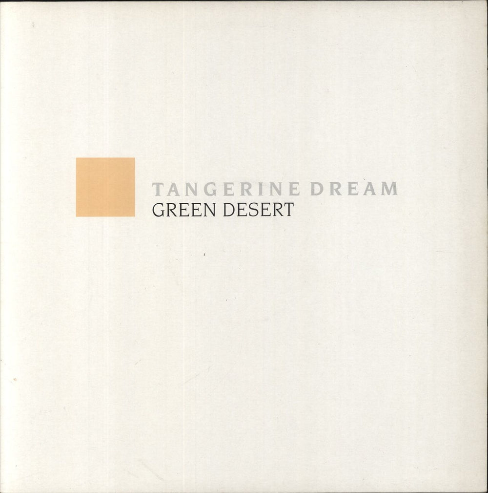 Tangerine Dream Green Desert UK vinyl LP album (LP record) HOP226