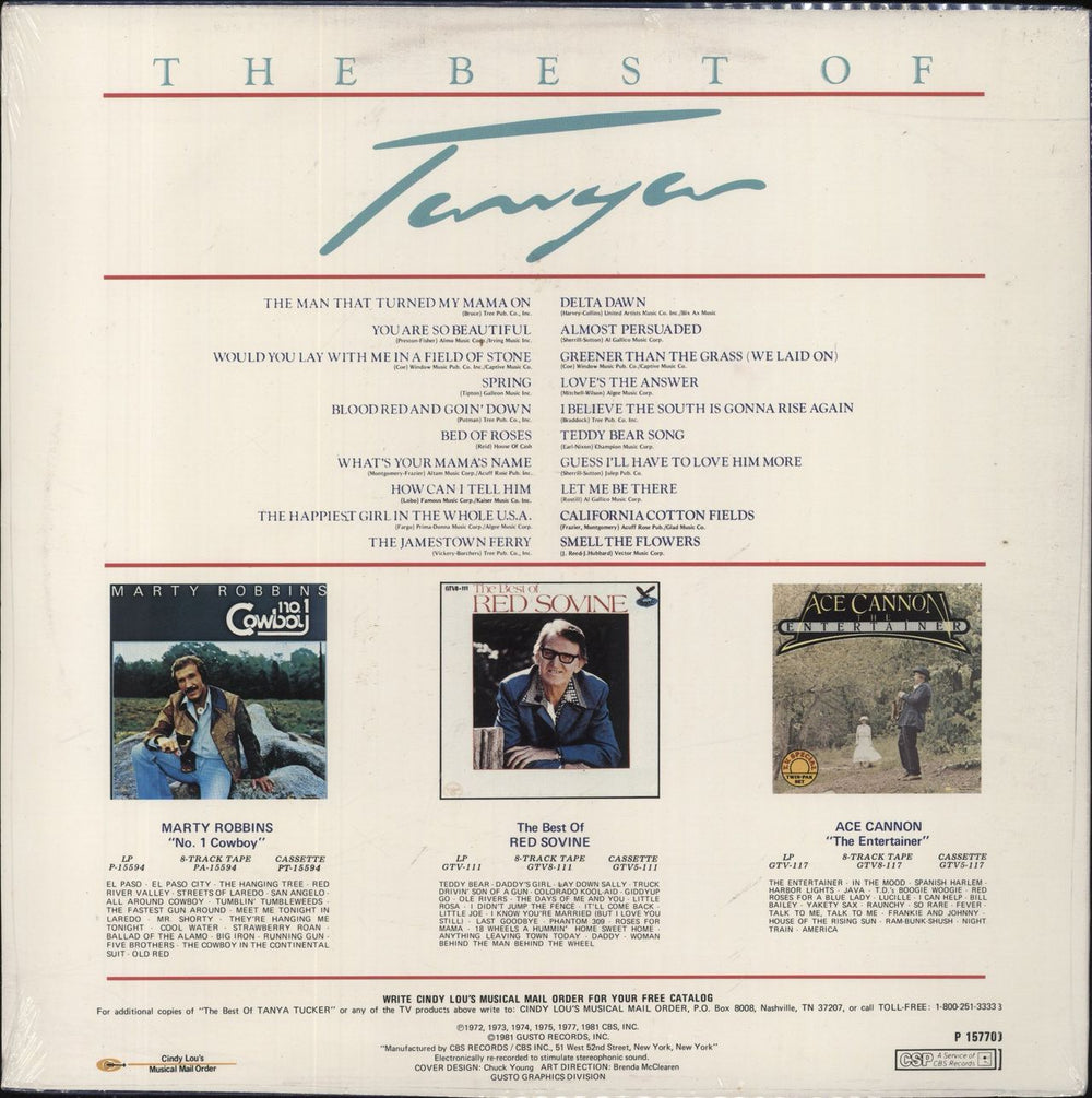 Tanya Tucker The Best Of Tanya Tucker - Sealed US vinyl LP album (LP record) 012676573610