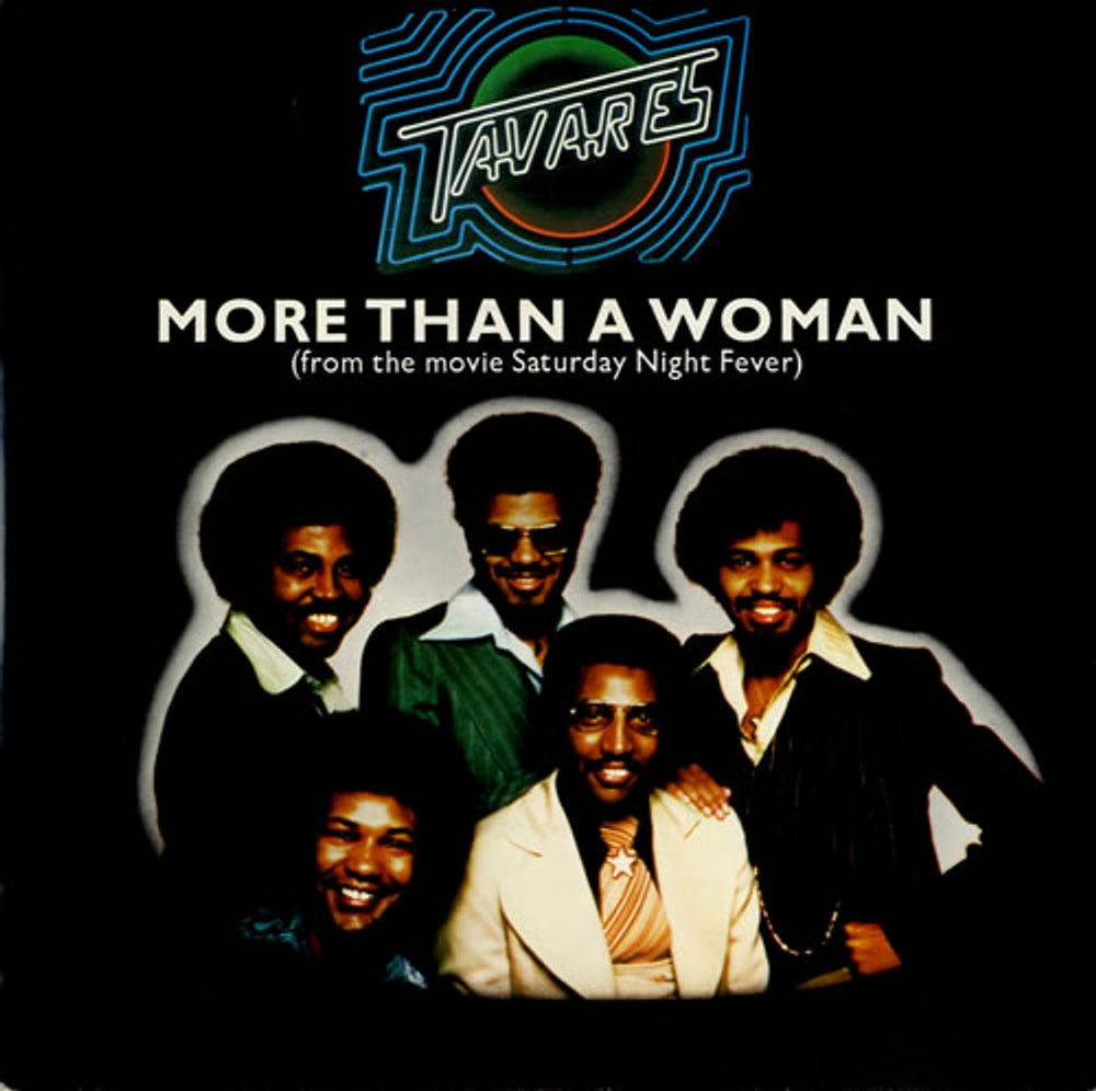 Tavares More Than A Woman + p/s UK 7" vinyl single (7 inch record / 45) CL15977