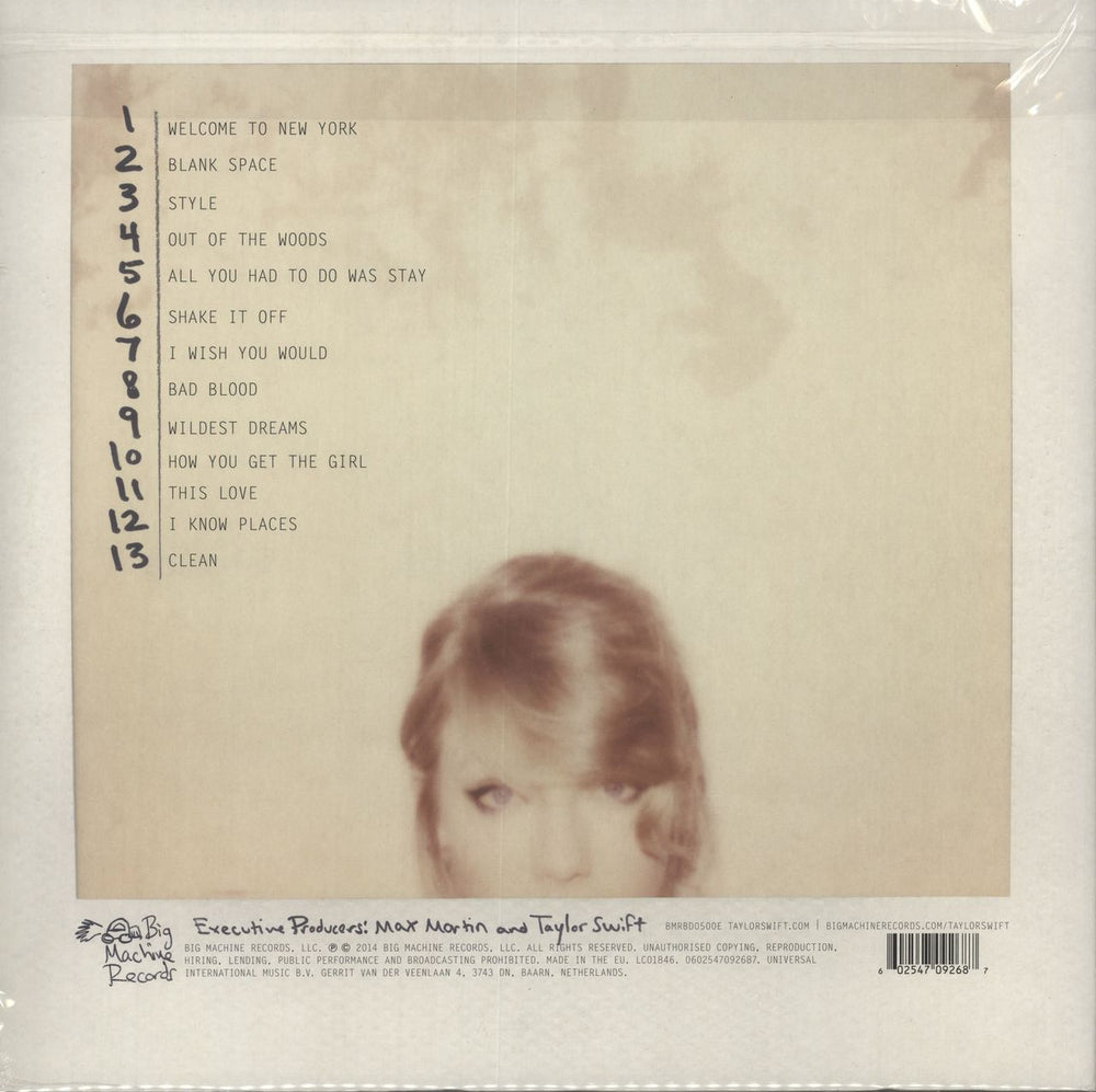 Taylor Swift 1989 - Nineteen Eighty Nine (Original Version) - Sealed UK 2-LP vinyl record set (Double LP Album) 602547092687