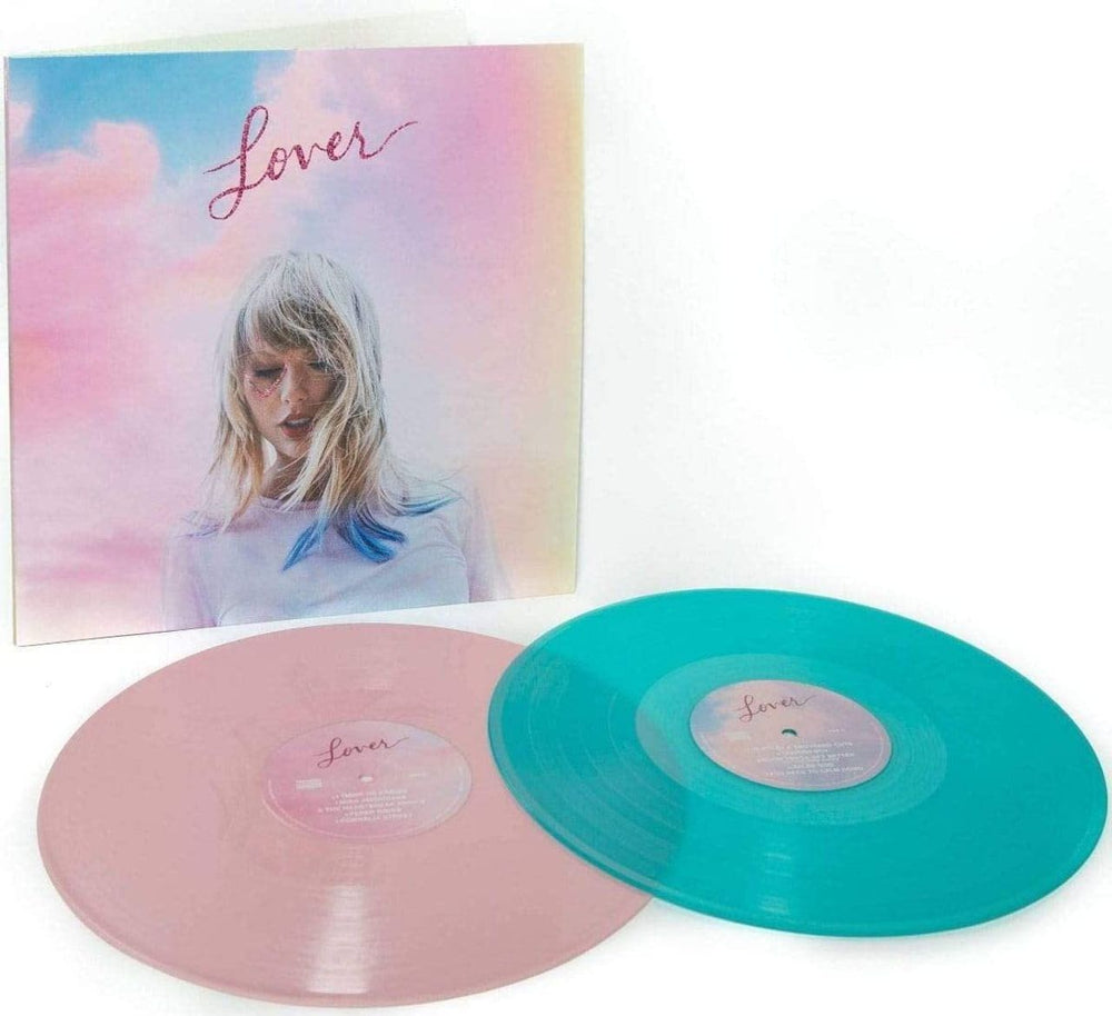 Taylor Swift Lover - Pink & Blue Vinyl - Sealed US 2-LP vinyl record set (Double LP Album) T502LLO733821