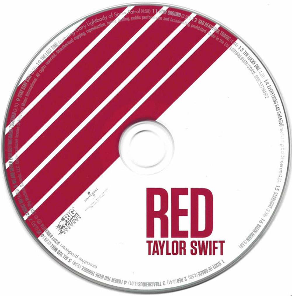 Taylor Swift Red - Sealed UK CD album (CDLP) 602537173051