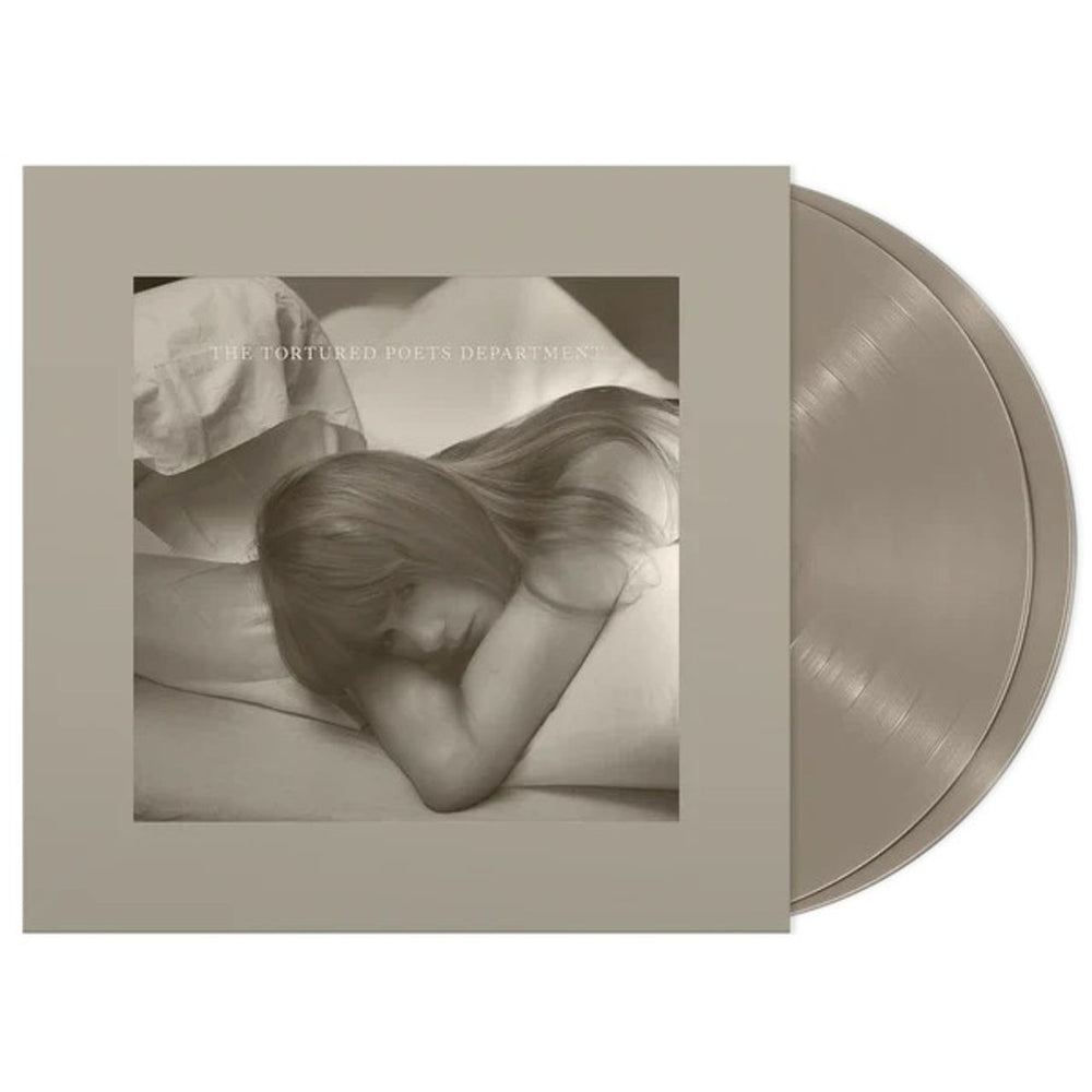 Taylor Swift The Tortured Poets Department - Parchment Beige Vinyl - Sealed UK 2-LP vinyl record set (Double LP Album) 602458933345