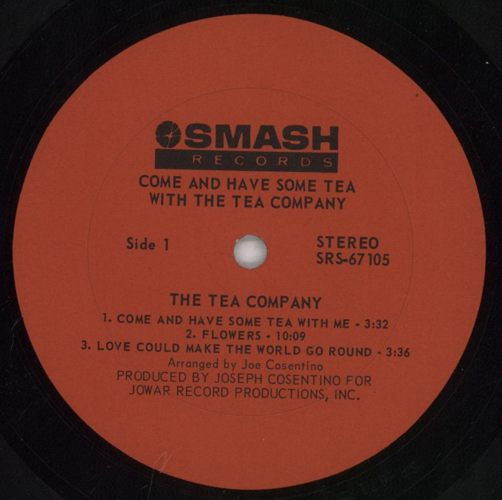 Tea Company Come And Have Some Tea With The Tea Company US vinyl LP album (LP record) TEALPCO839821