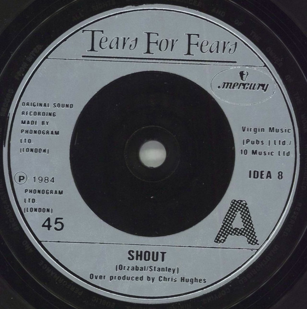 Tears For Fears Shout UK 7" vinyl single (7 inch record / 45) TFF07SH294529