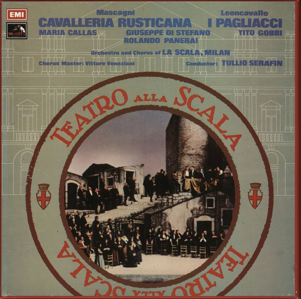Teatro Alla Scala Mascagni: Cavalleria Rusticana / Leoncavallo: I Pagliacci UK Vinyl Box Set SLS819