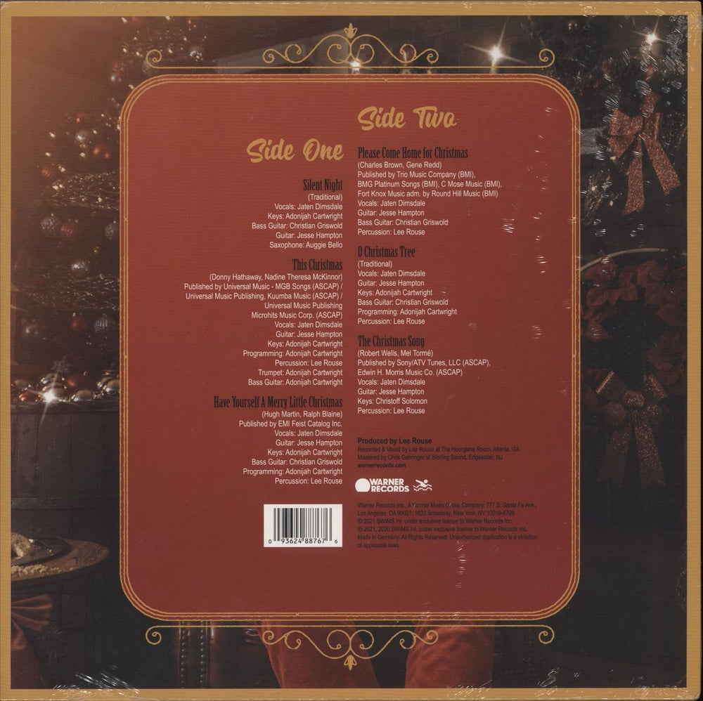 Teddy Swims A Very Teddy Christmas - Green Vinyl - Sealed US 12" vinyl single (12 inch record / Maxi-single) 093624887676'2023