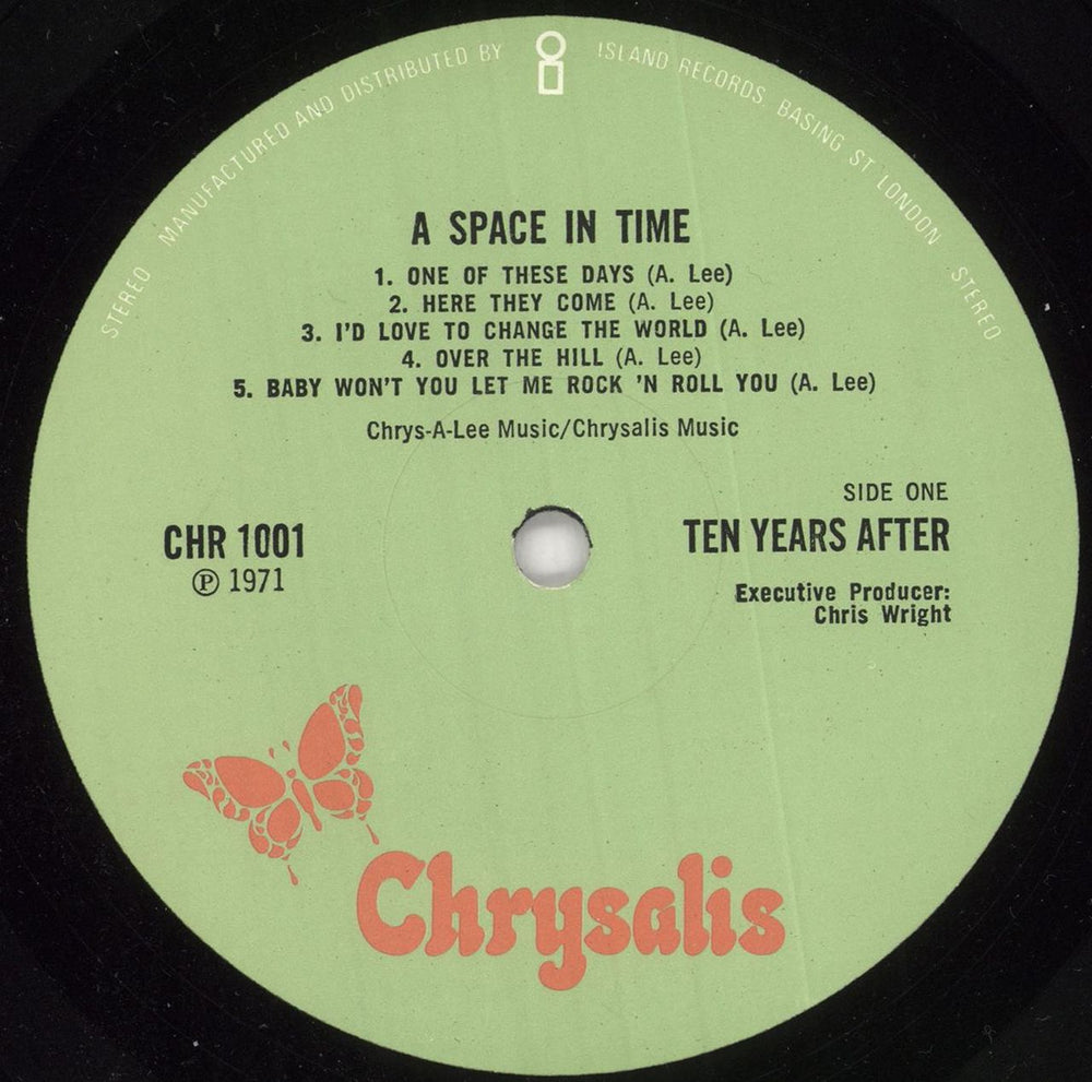 Ten Years After A Space In Time - 1st - EX UK vinyl LP album (LP record) TYALPAS732118