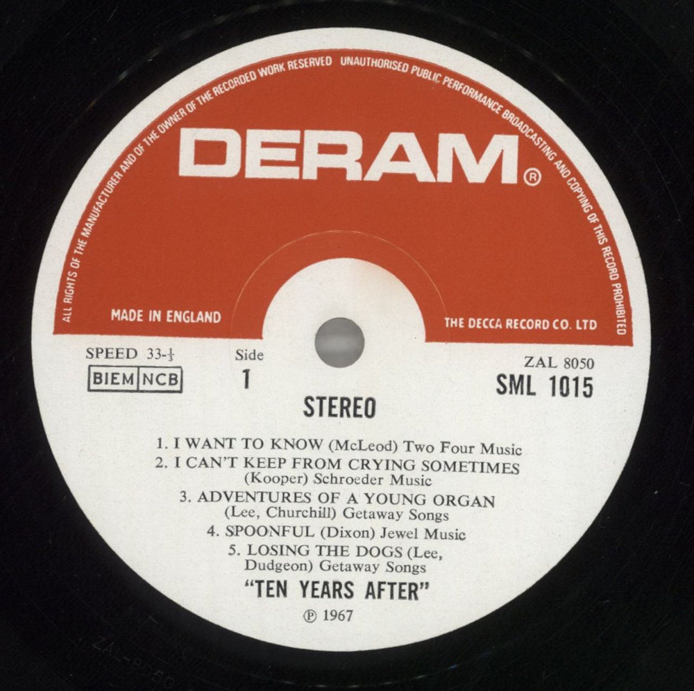 Ten Years After Ten Years After - 2nd UK vinyl LP album (LP record) TYALPTE595382